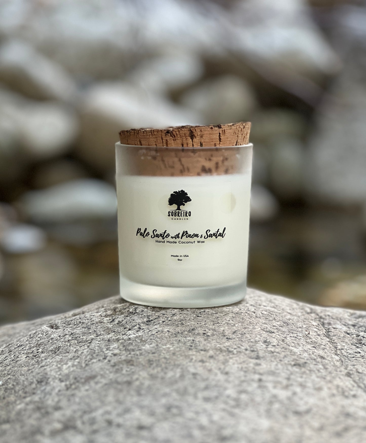 Palo Santo, Piñon, & Santal | 9oz (Ghost White)