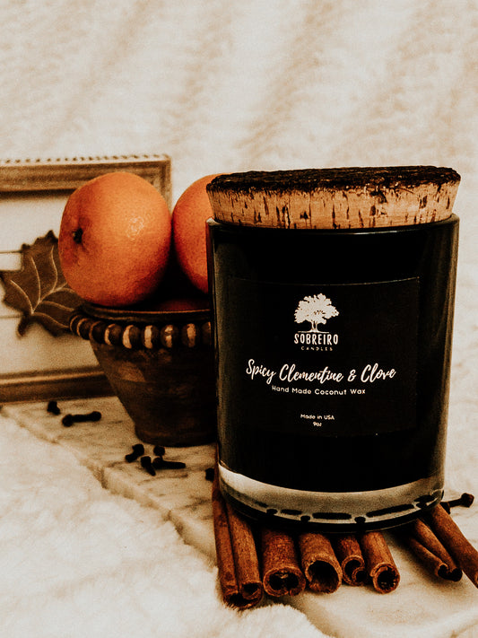 Spicy Clementine & Clove | 9oz (Black)